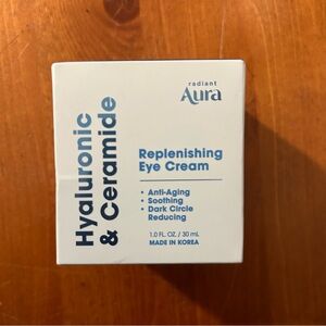 New Radiant Aura Hyaluronic & Ceramide Replenishing Eye Cream